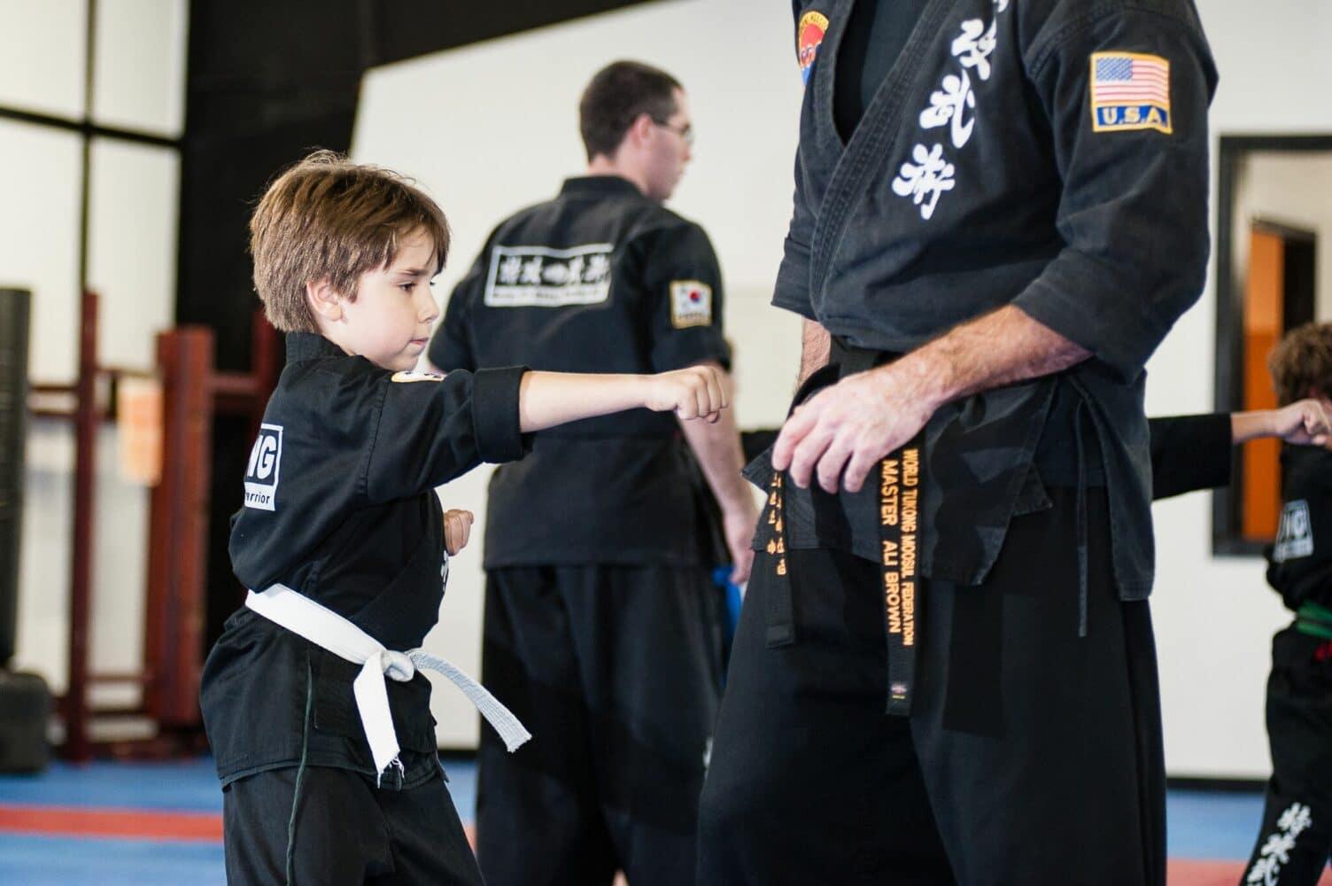 Kids martial arts training
